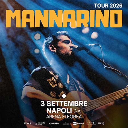Mannarino Tour 2026 all'Arena Flegrea di Napoli